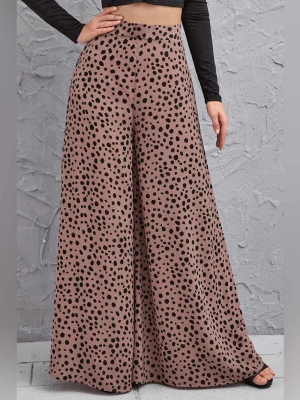 Animal Print High-Rise Culottes
